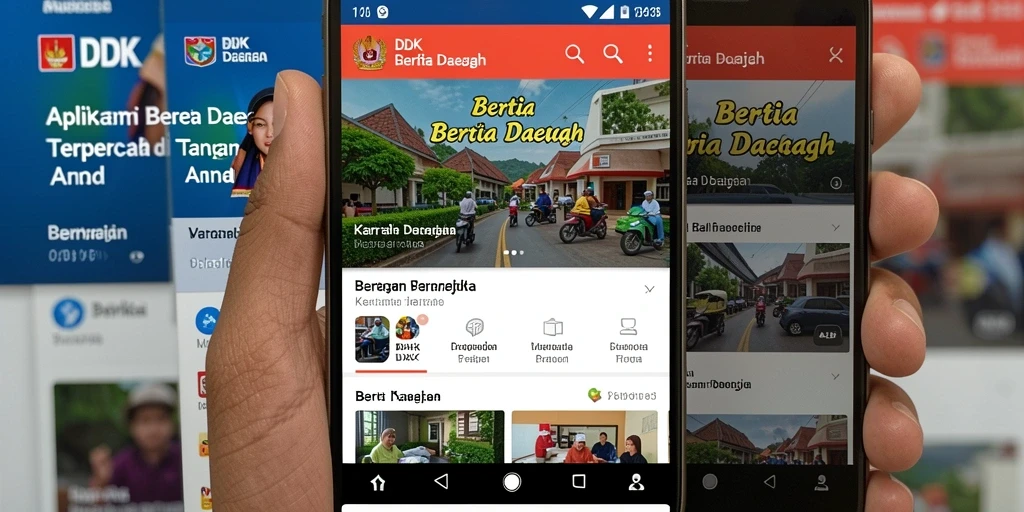 Antarmuka DKK yang informatif dan mudah dinavigasi.