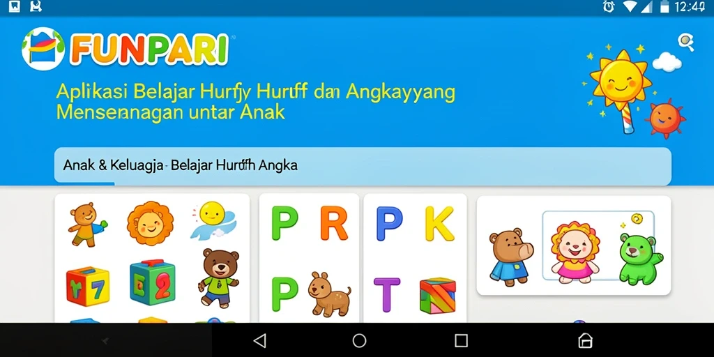 Tampilan antarmuka FUNPARI yang interaktif dan berwarna.