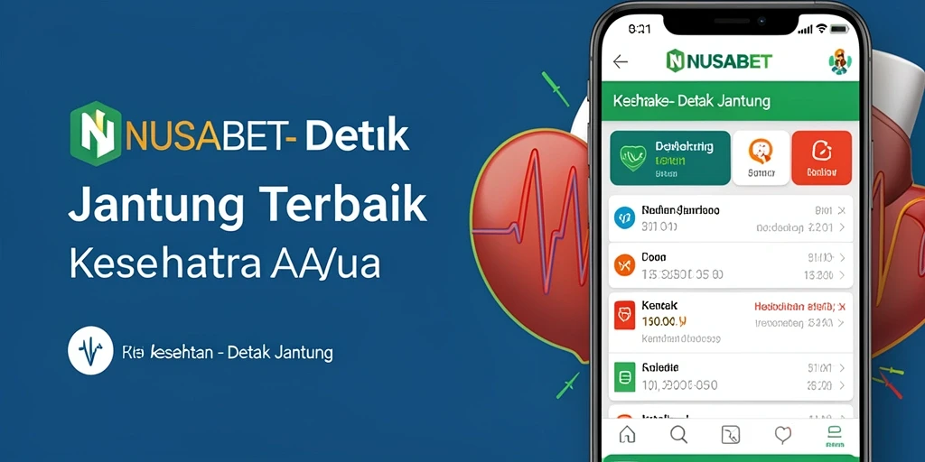 Antarmuka NUSABET yang intuitif untuk pemantauan detak jantung.